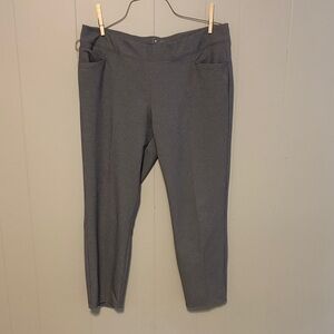 adidas Gray Ankle Cropped Pants